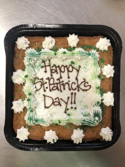 A CookieText that says Happy St. Patrick's Day