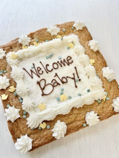 Welcome Baby CookieText