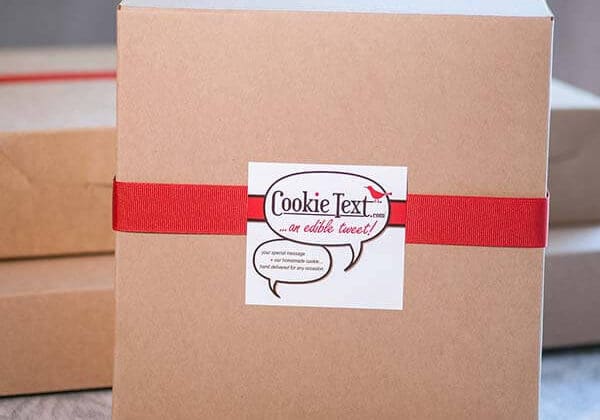 Cookie Text cookie cake packaging Cookie Text cookie cake hand delivered