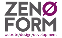 Zenoform website design development logo